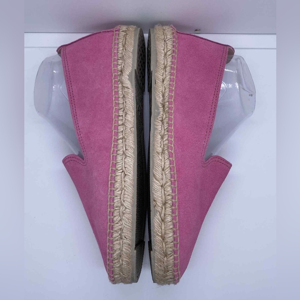 MANEBI Hamptons Suede Espadrilles Pink Jute Sole Women’s Shoes Size 42 (US 12) - Picture 5 of 9